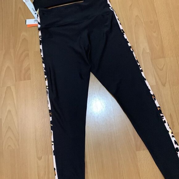 Aqua athletic leopard leggings set - Picture 10 of 10